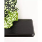 Mensola a muro Ramos in legno/metallo nera da 18"x6"x30": stile moderno e design a 3 ripiani