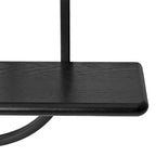 Mensola a muro Ramos in legno/metallo nera da 18"x6"x30": stile moderno e design a 3 ripiani