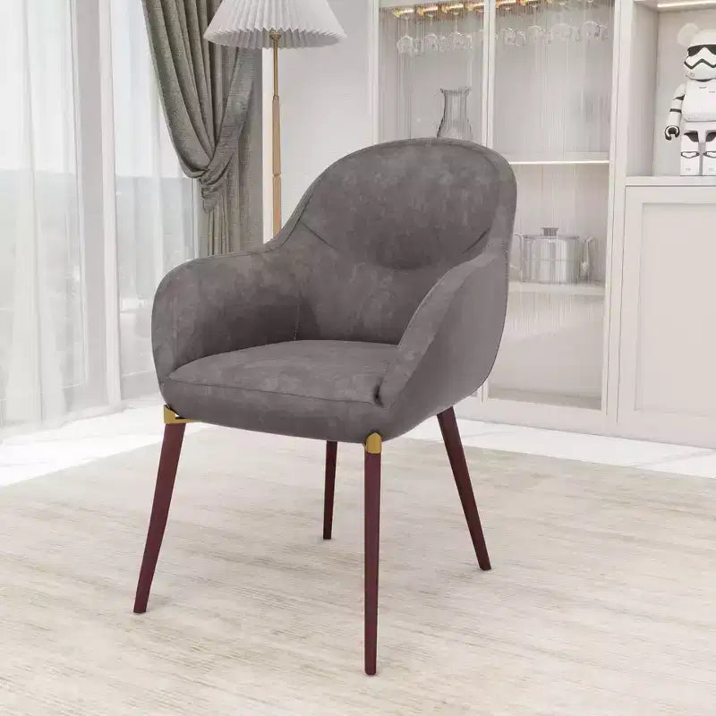 Sedie da pranzo Elias con sedili imbottiti in pelle o velluto e gambe verniciate a polvere, per cucina moderna, sala da pranzo, posti a sedere per bar e caffè