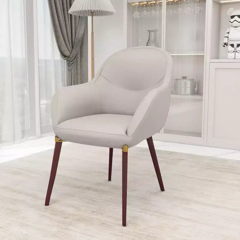 Sedie da pranzo Elias con sedili imbottiti in pelle o velluto e gambe verniciate a polvere, per cucina moderna, sala da pranzo, posti a sedere per bar e caffè
