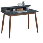Scrivania da ufficio Roskilde Storage Wood, blu grigio