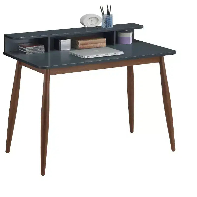 Scrivania da ufficio Roskilde Storage Wood, blu grigio