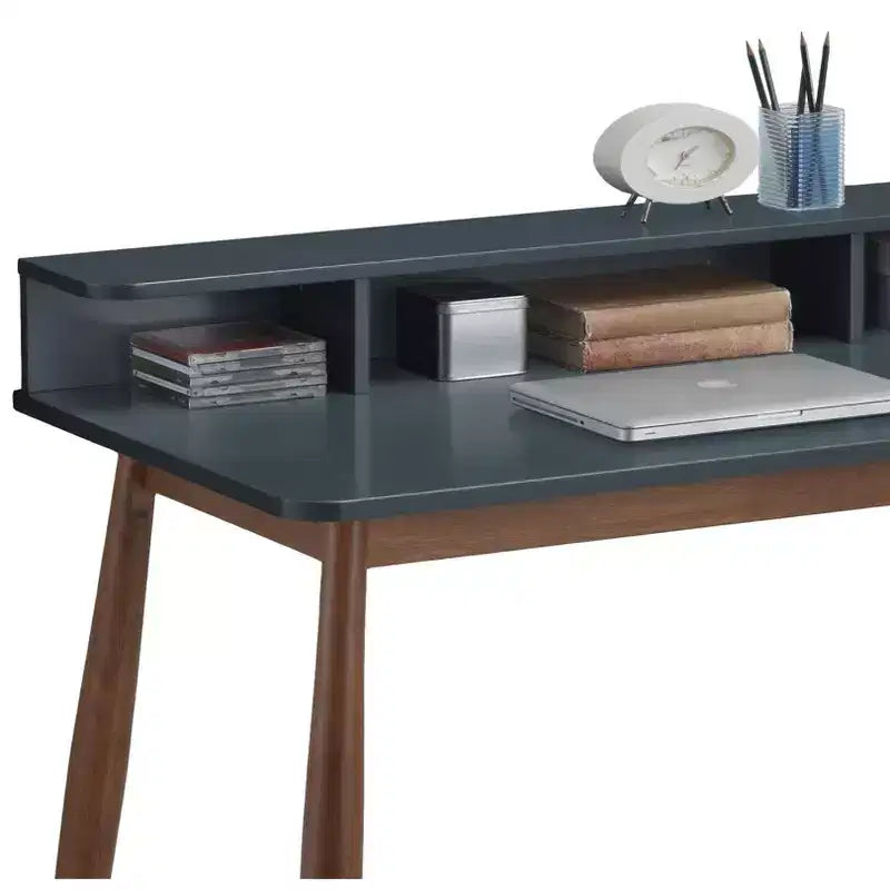 Scrivania da ufficio Roskilde Storage Wood, blu grigio