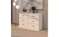 6 Drawer Double Dresser Wood Clothing Organizer Engineered Wood Dresser With Sturdy Legs For Living Room Hallway Nursery Bedroom, White