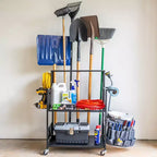 Carrello multiuso "Everything" con pannello forato e portasecchi