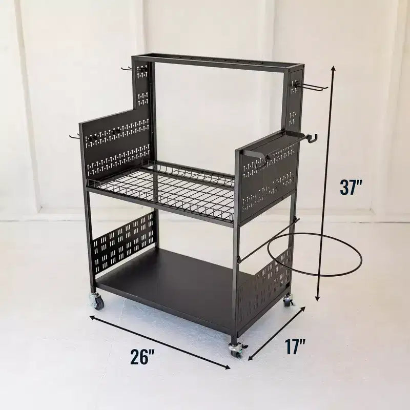 Carrello multiuso "Everything" con pannello forato e portasecchi