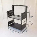 Carrello multiuso "Everything" con pannello forato e portasecchi