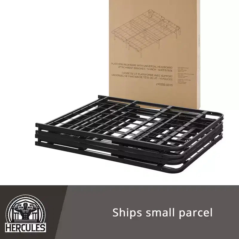 Telaio Letto Pieghevole in Metallo, Base Materasso Piattaforma da 14 Pollici, King