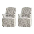 Arnold dining chair Set of 2 roll arms|ARTFUL LIVING DESIGN