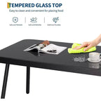Set Mobili da Giardino per Patio, Mobili in Vimini per Esterni Resistenti alle Intemperie con Tavolino da Caffè, Set Salotto da Esterno con Cuscini per Balcone, Giardino (4 Pezzi)