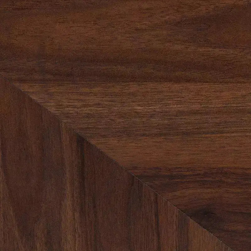 Cassettiera a 6 cassetti Graceland Wood Noce Marrone/Oro: Mobile contenitore di metà secolo, Gambe angolate