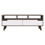 Tacoma TV Stand for TVs up to 55" Dark Walnut/White - Boahaus