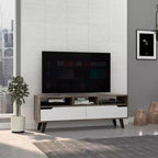 Mobile TV Tacoma per televisori fino a 55" Noce Scuro/Bianco