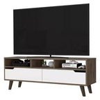 Mobile TV Tacoma per televisori fino a 55" Noce Scuro/Bianco