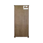 Libreria tradizionale Porter da 74" in legno con ante, colore marrone