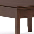 Tavolino da Caffè Stratford Square Marrone Rossiccio: Legno Composito Transizionale, Cassetti Contenitori, 91 cm Quadrati