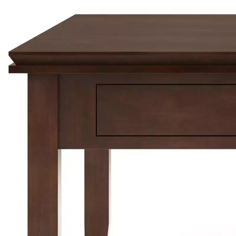 Tavolino da Caffè Stratford Square Marrone Rossiccio: Legno Composito Transizionale, Cassetti Contenitori, 91 cm Quadrati
