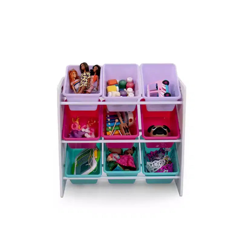 Organizzatore portagiochi per bambini con 9 contenitori