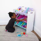 Organizzatore portagiochi per bambini con 9 contenitori