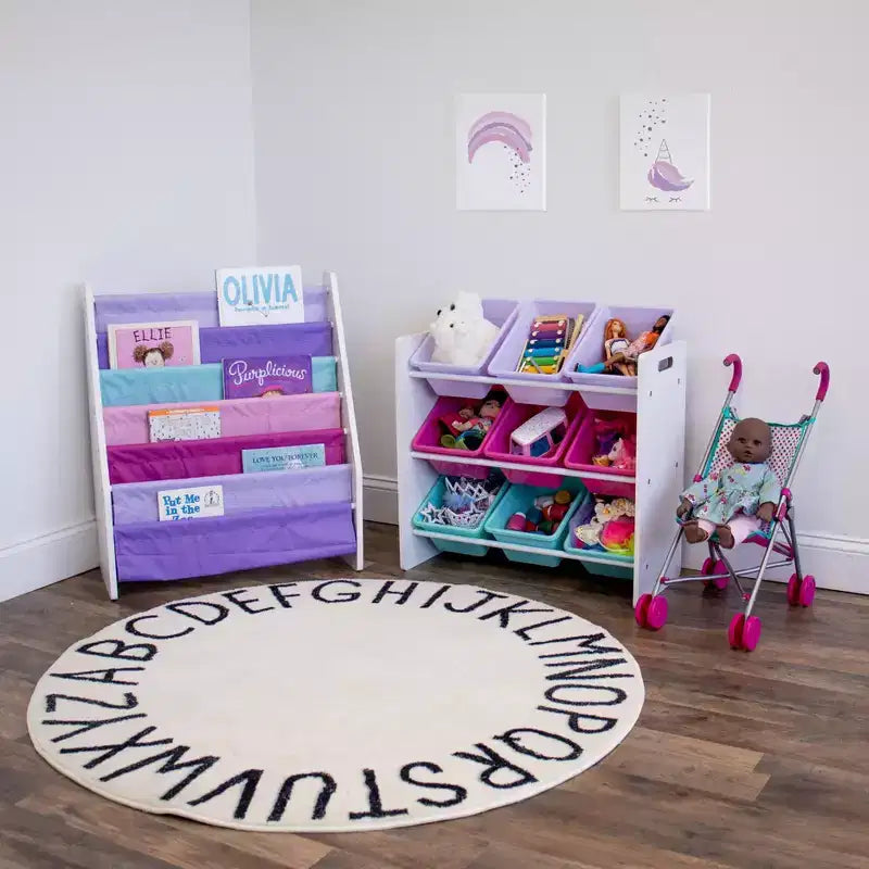 Organizzatore portagiochi per bambini con 9 contenitori