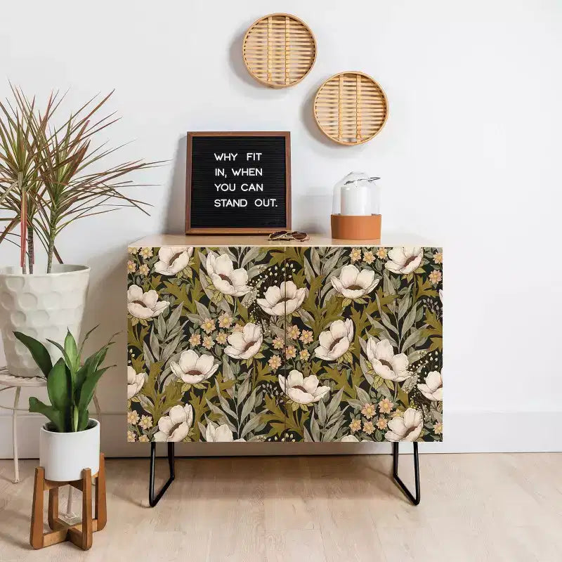 Credenza Floral Meadow verde primavera