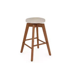 Amalia Wood Swivel Cushion Counter Height Barstool - Nathan James