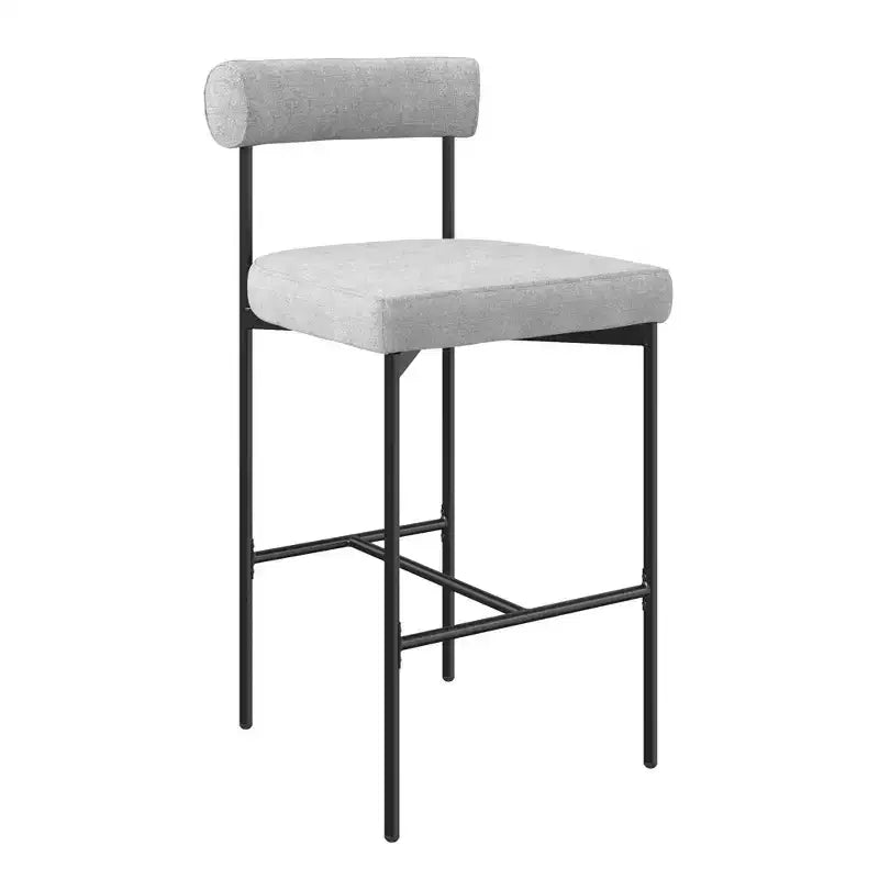 Metal Upholstered Counter Height Barstool - Nathan James
