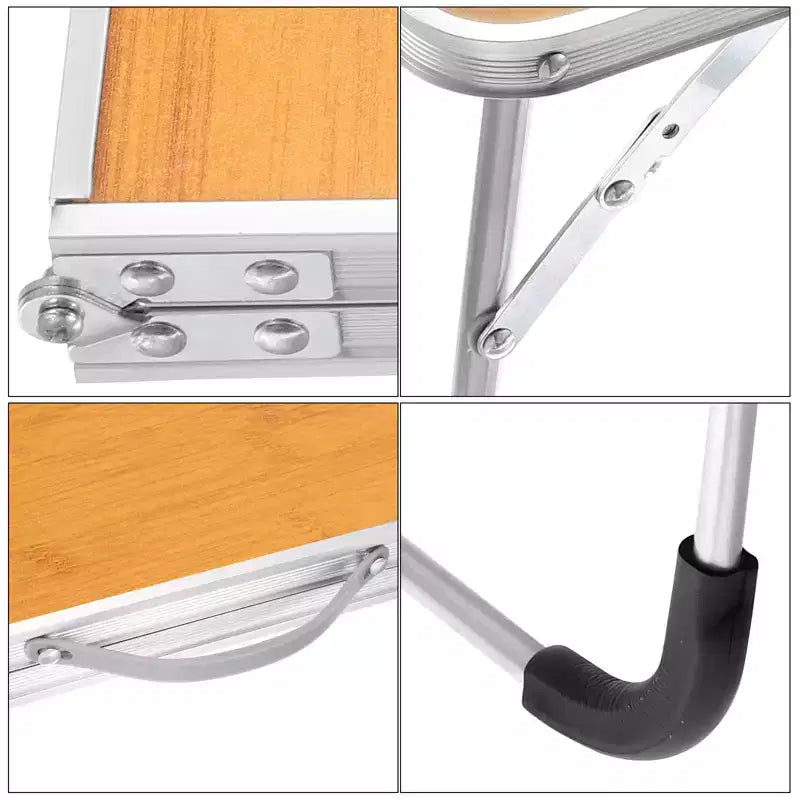 Unique Bargains - Tavoli pieghevoli portatili resistenti per letto e divano