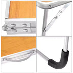 Unique Bargains - Tavoli pieghevoli portatili resistenti per letto e divano