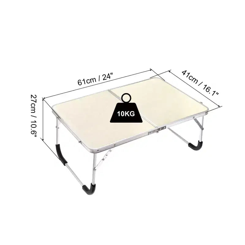 Unique Bargains - Tavoli pieghevoli portatili resistenti per letto e divano