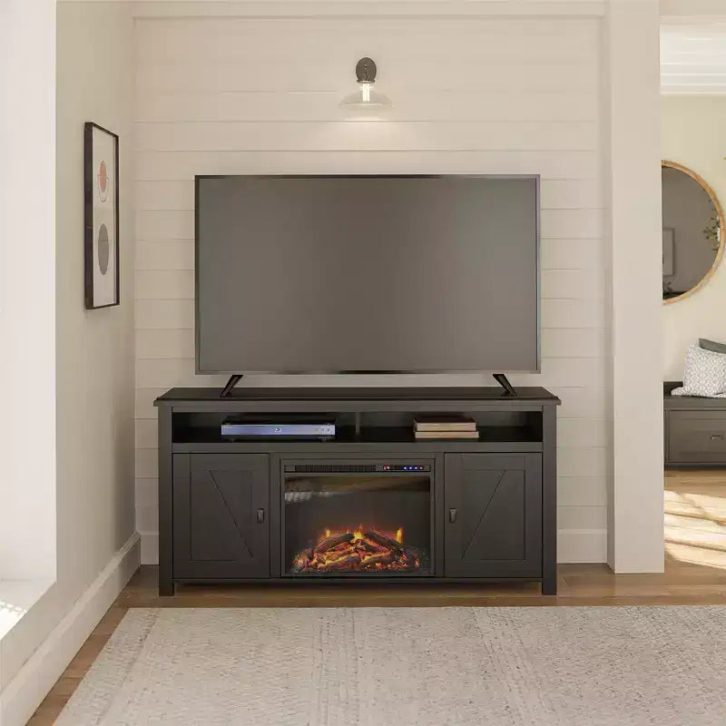 Ameriwood Home Farmington Electric Fireplace TV Console for TVs up to 60