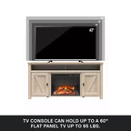 Mobile TV con camino elettrico Farmington per TV fino a 60"