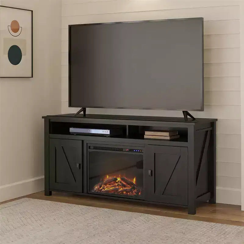 Mobile TV con camino elettrico Farmington per TV fino a 60"