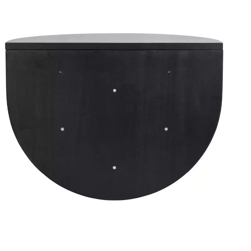 Jalla Tavolino Sospeso in Legno a Mezzaluna, 18x14, Nero