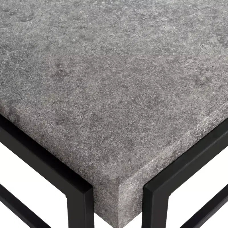 Tavolino da caffè Oliver COF7006A Grigio scuro/Nero
