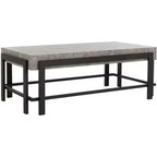 Tavolino da caffè Oliver COF7006A Grigio scuro/Nero