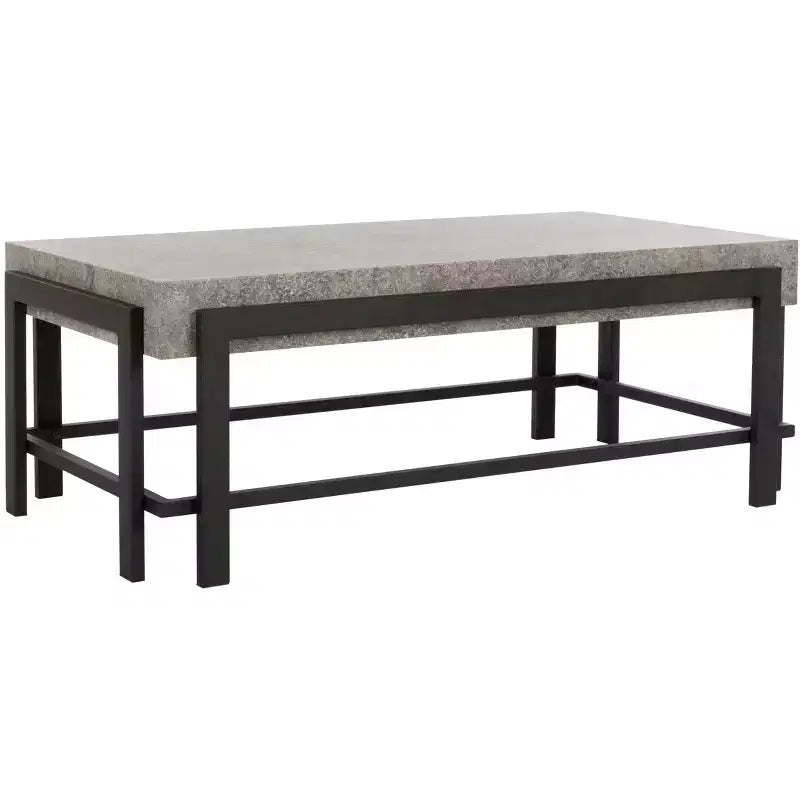 Tavolino da caffè Oliver COF7006A Grigio scuro/Nero
