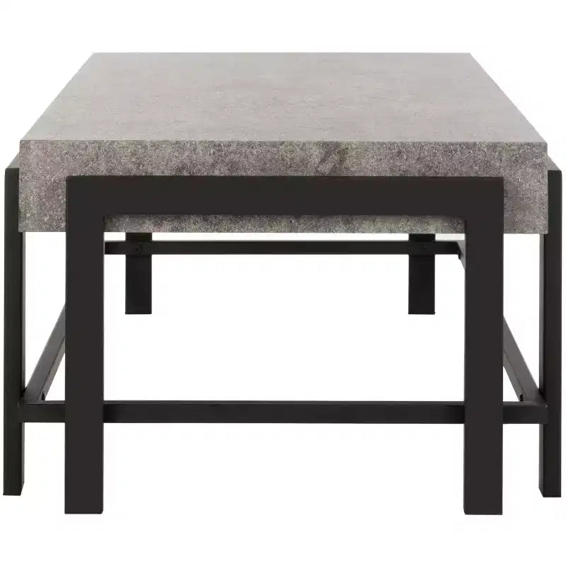 Tavolino da caffè Oliver COF7006A Grigio scuro/Nero