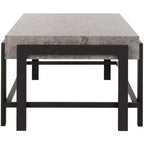 Tavolino da caffè Oliver COF7006A Grigio scuro/Nero