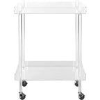Healy Acrylic Bar Cart - FOX6017A - Clear - Safavieh