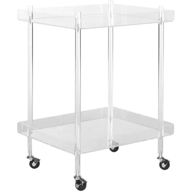 Carrello da bar in acrilico Healy FOX6017A Trasparente