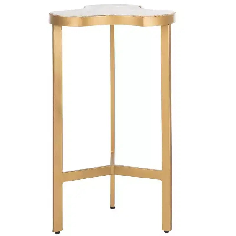 Suki Tripod Accent Table - ACC3701A - White/Gold - Safavieh
