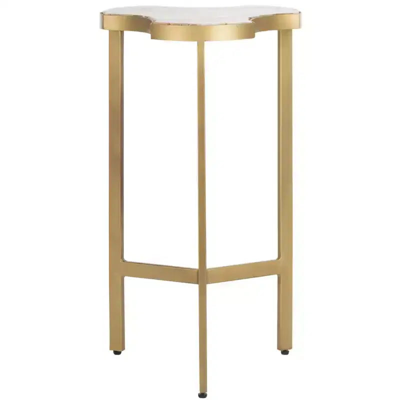 Tavolino d'appoggio Suki Tripod ACC3701A Bianco/Oro
