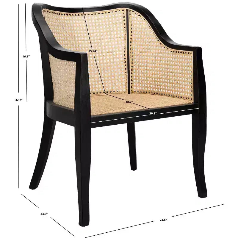 Sedia da pranzo in canna Maika DCH9500