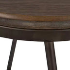 Sgabelli da bar Tully in legno e metallo, confezione da 4, 61 cm, grigio e marrone rustico
