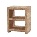 Heinrich 24 Coastal Style Grass Rope Side Table with Two Open Shelves|ART OF LIVING DESIGNS-NATURAL