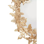 Specchio da parete rotondo in metallo con farfalle 3D 28x28